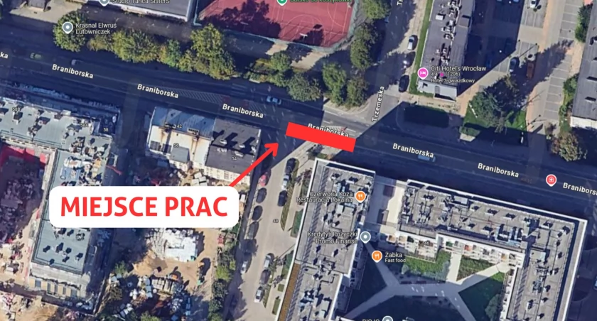 Wrocław: Na Braniborskiej będzie ruch wahadłowy. Pękła rura!