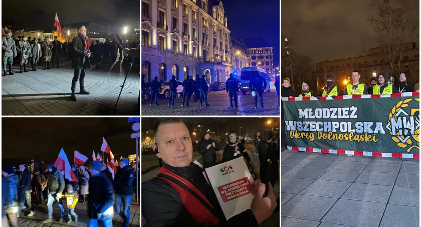 Setki ludzi szły przez Wrocław. Czczili Żołnierzy Wyklętych i nie chcieli Sutryka