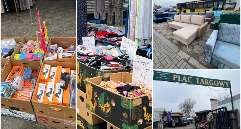 Niedziela na targowisku pod Wrocławiem. Nie ma tłumów, są okazje