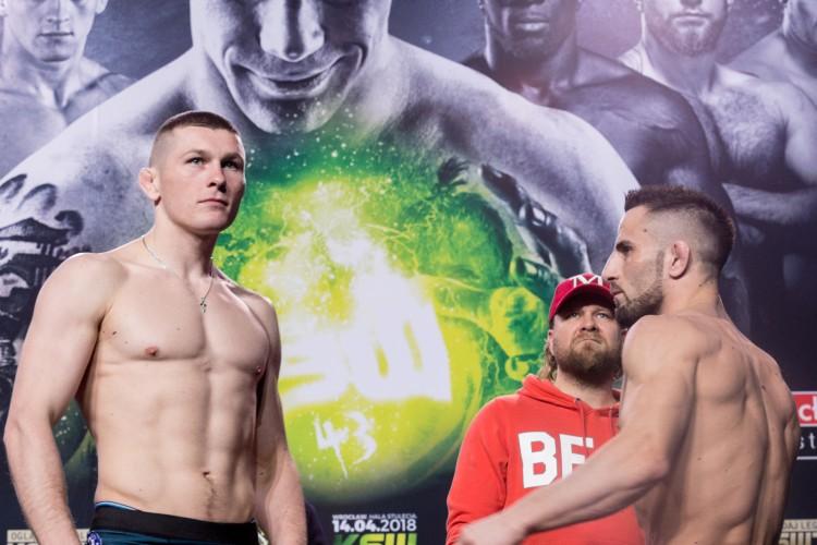 Olimpijski spokój Damiana Janikowskiego. Oficjalne ważenie przed galą KSW 43 [ZDJĘCIA, WIDEO]