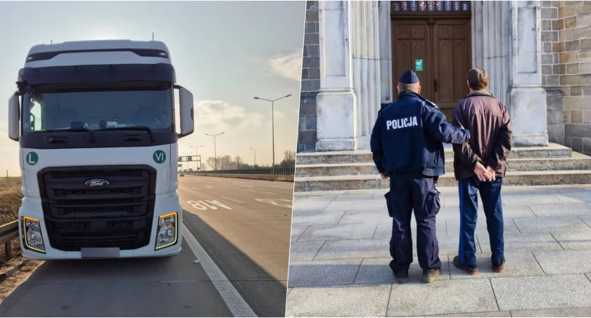 Szok! Łotysz jechał autostradą A4 i pił wódkę. Policjanci znaleźli otwarte butelki
