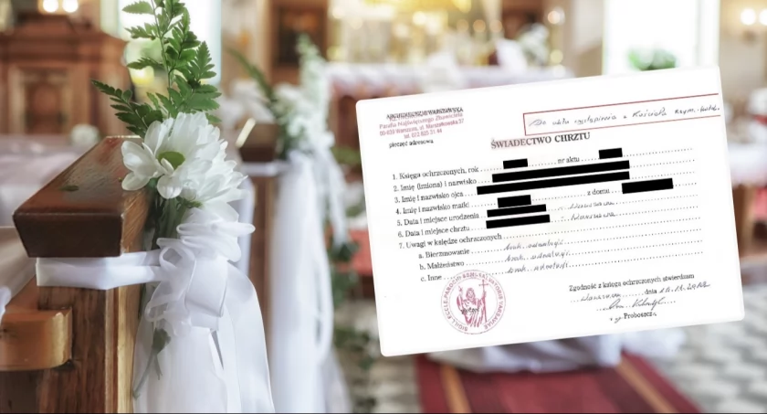 Zaświadczenie o chrzcie i naukach przedmałżeńskich kupisz online. Kuria ostrzega!