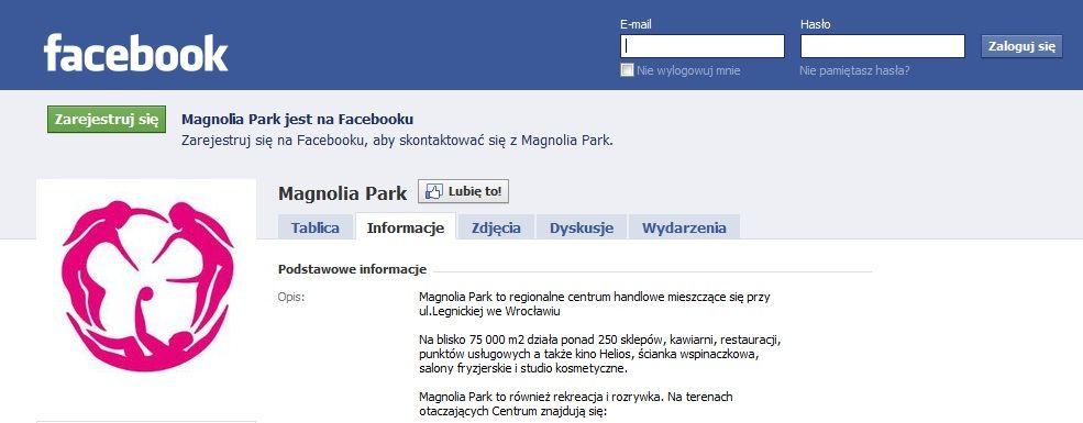 Wrocławskie galerie handlowe na Facebooku