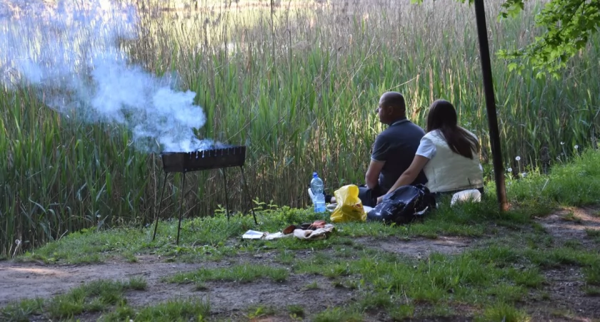 Grill na grillu w środku lasu we Wrocławiu. Dlaczego straż miejska nie reaguje? 