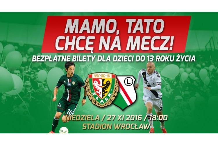 Śląsk zaprasza na mecz - bezpłatne bilety dla dzieci!