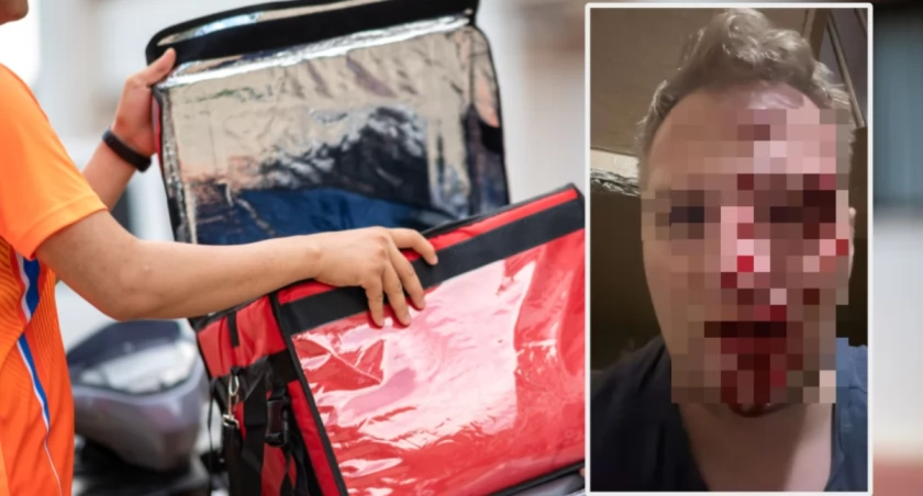 Kurier brutalnie pobity we Wrocławiu. Bandyta zadał mu ciosy w twarz [NAGRANIE]