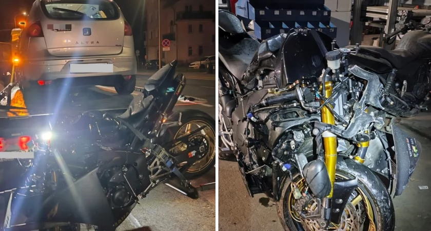 Motocyklista wbił się w bok seata. 30-latek nie żyje! Tragedia podczas zawracania 