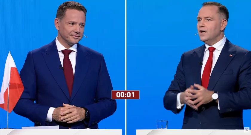Debata prezydencka Trzaskowski - Nawrocki na żywo online. Tutaj zobaczysz live! [TRANSMISJA 23.05.2025]