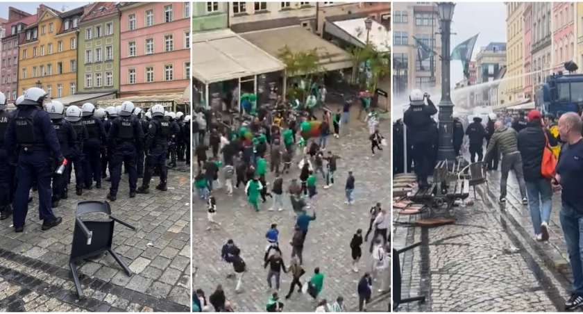 Tak chuligani zagrali na nosie wrocławskiej policji. Większość zadymiarzy już uciekła z Polski