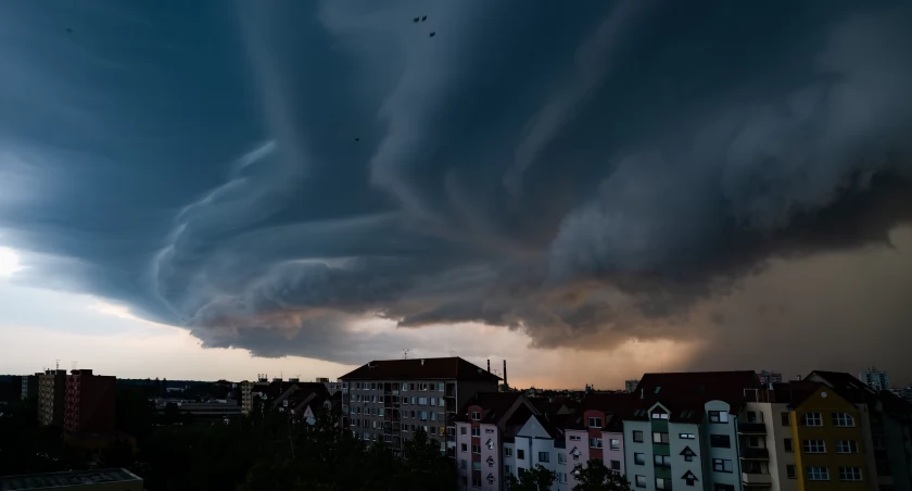 Gwałtowna burza, ulewy, wichura i grad o średnicy 3 cm. Alert RCB: 