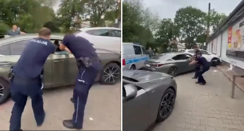 Policjant ranny w strzelaninie pod Biedronką. Wszystko się nagrało! 