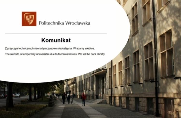 Padły serwery Politechniki Wrocławskiej. Podczas ćwiczeń przeciwpożarowych zasypał je proszek gaśniczy