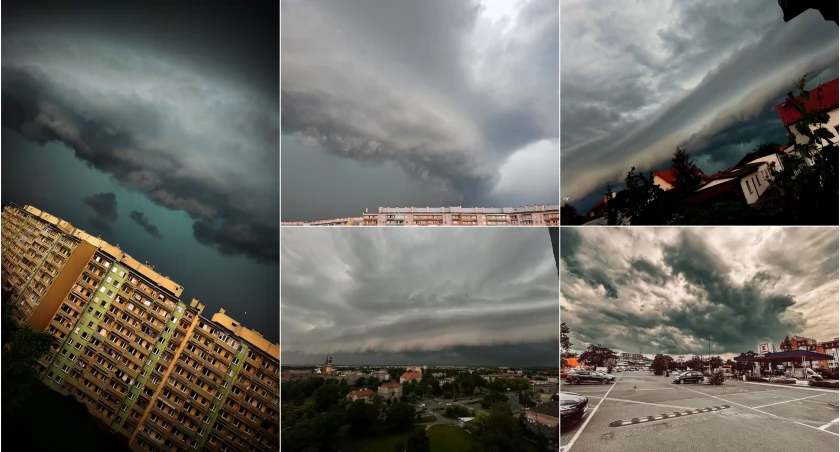 Nagle zrobiło się czarno. Burza powalała drzewa i podtapiała ulice!