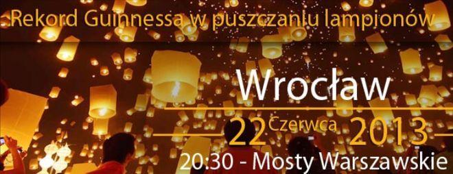 Nie będzie wrocławskiego bicia rekordu puszczania lampionów w Noc Świętojańską