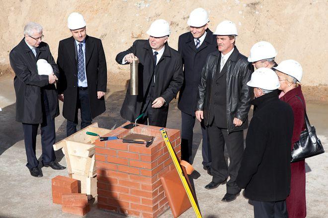 Kamień węgielny pod nowy szpital na Kosmonautów