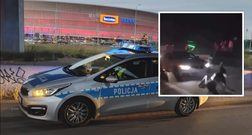 Młoda dziewczyna potrącona podczas nielegalnego wyścigu. Wstrząsający film!