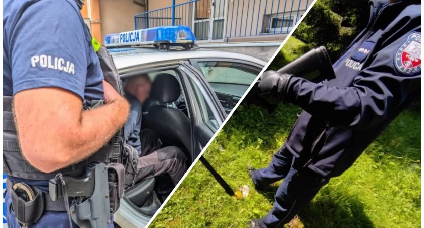 Najpierw ostrzelał policjantów, potem włączył piłę łańcuchową. Zobaczcie film z akcji mundurowych 