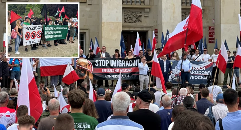 Manifestacja narodowców przeciwko imigrantom. „Jak potrzeba to strzelajcie”