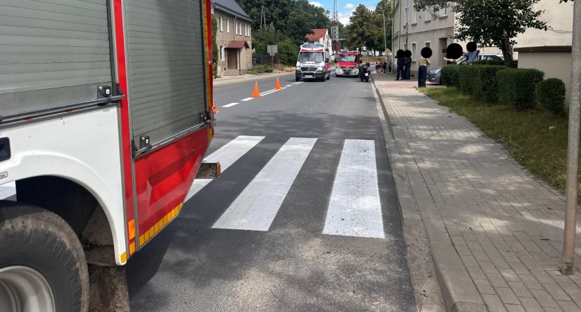 Koszmar na przejściu dla pieszych. Motocyklista potrącił kobietę