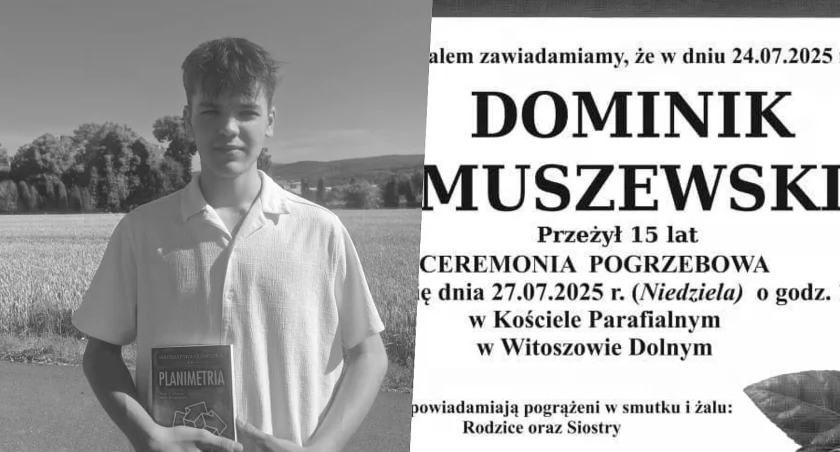 Pogrzeb 15-letniego Dominika. Rodzina miała jedną prośbę 