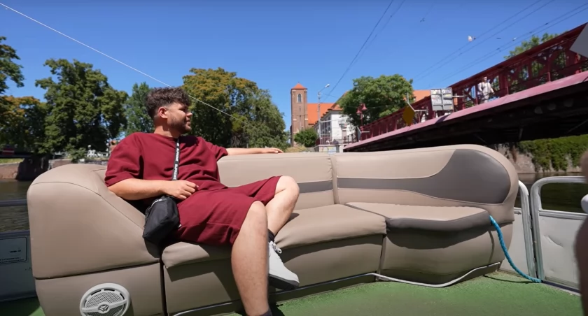 Znany youtuber przetestował rejsy statkiem. Do Wrocławia 