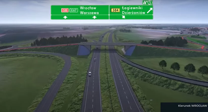 Tak będzie wyglądała nowa trasa do Wrocławia. Połączy się z AOW
