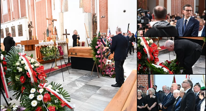 Pogrzeb Jadwigi Morawieckiej we Wrocławiu. Grób utonął w kwiatach. 
