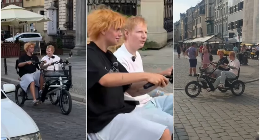 Ed Sheeran na rowerowej przejażdżce po Wrocławiu. Tego nikt się nie spodziewał!