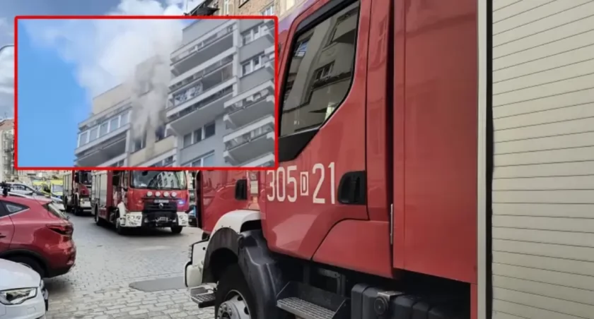 Tragiczny pożar w bloku we Wrocławiu. Jest ofiara śmiertelna