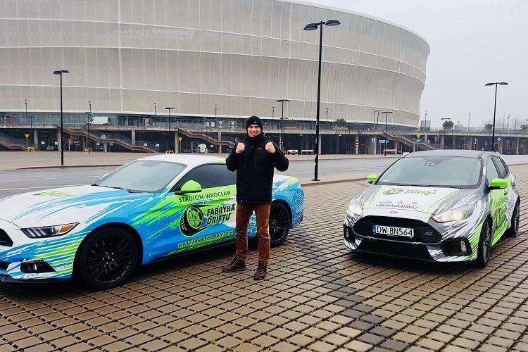 Mateusz Masternak w Fabryce Driftu. 