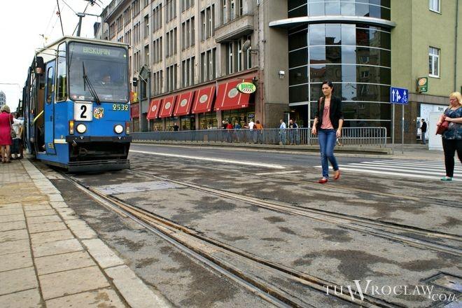 Wykolejenie tramwaju przy Arkadach. Utrudnień już nie ma