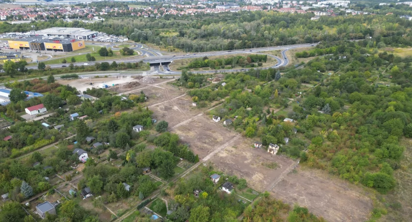Buldożery już przygotowały miejsce na nowy fragment Wschodniej Obwodnicy Wrocławia