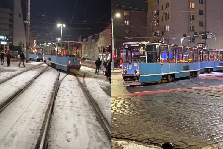 Wykolejenie tramwaju nauki jazdy. Duże utrudnienia w centrum [ZDJĘCIA]