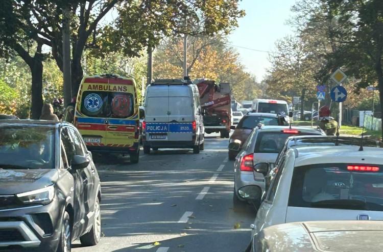 Wrocław: Karambol czterech aut na Opolskiej. Jest już spory korek