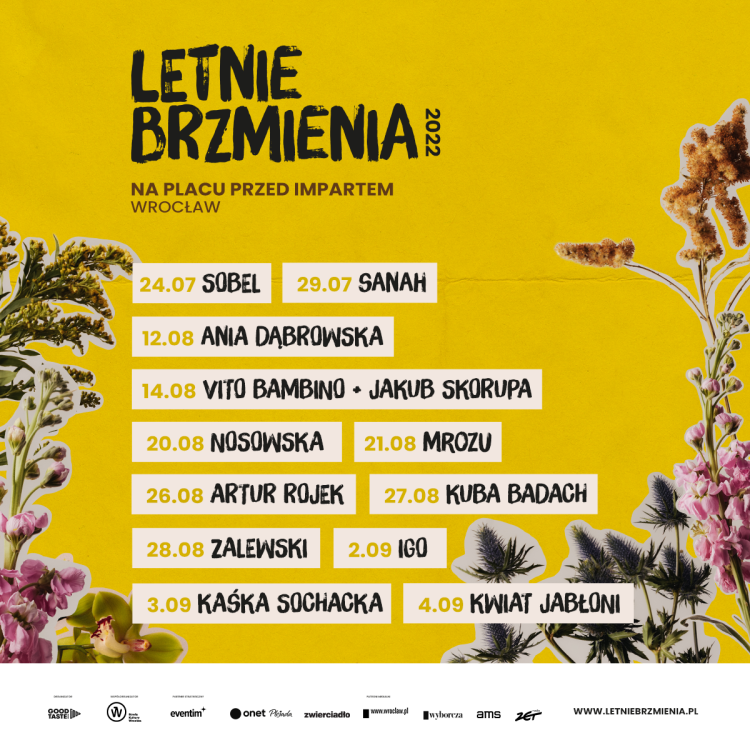 Vito Bambino, MROZU i IGO dołączają do trasy koncertowej Letnich Brzmień we Wrocławiu!