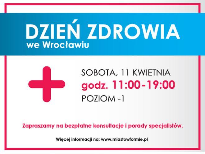 W sobotę Dzień Zdrowia w centrum Wrocławia. Będą bezpłatne badania i porady wielu specjalistów