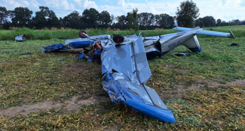 Katastrofa samolotu niedaleko Wrocławia. Pilot zdążył tylko powiedzieć: 
