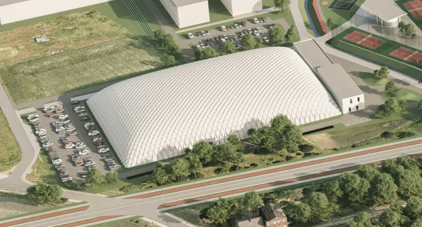 Na 23 hektarach w zachodniej części miasta stanie Wrocławskie Centrum Sportu. Blisko zajezdni