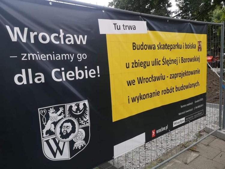 Przy Wroclavii powstaje miejski skatepark [ZDJĘCIA, WIZUALIZACJE]