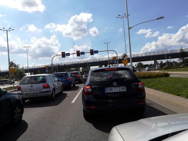 Potężne korki przy Stadionie Wrocław