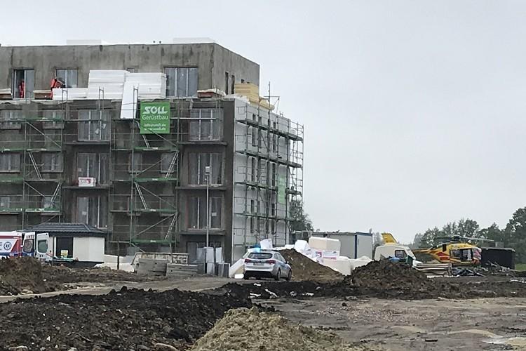 Śmiertelny wypadek na budowie na Jagodnie. Mężczyzna spadł z wysokości