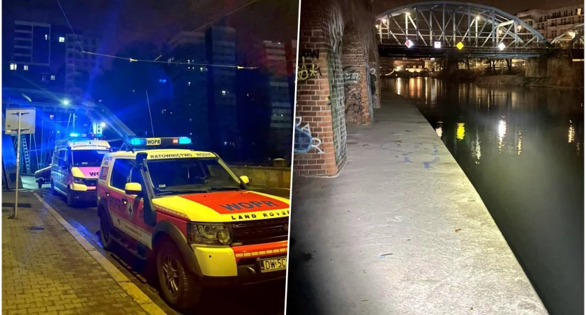 Akcja poszukiwawcza na Odrze we Wrocławiu. Na brzegu został tylko plecak