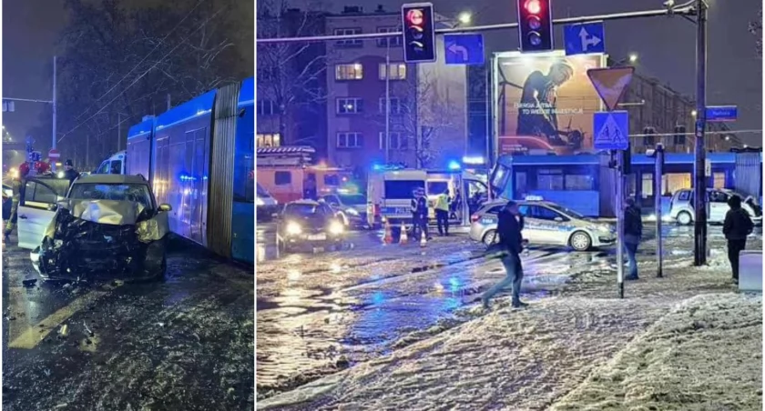 Porwanie i wypadek w centrum Wrocławia. Uprowadzony mężczyzna nie żyje [NAGRANIE WYPADKU]