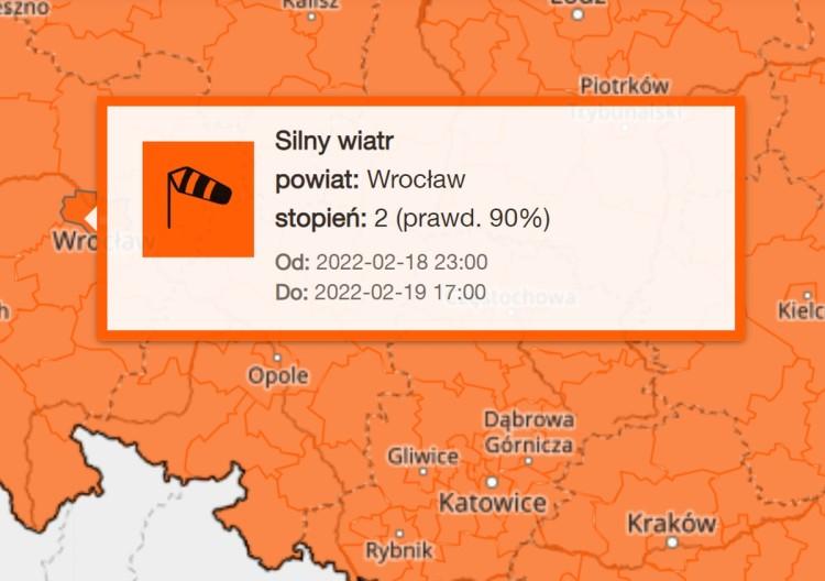 Nowy alarm dla Wrocławia. Znów będzie wichura!