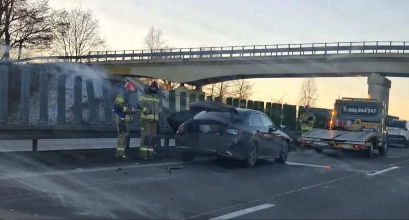Seria wypadków na autostradzie A4. Korek pod Wrocławiem ma już 10 kilometrów