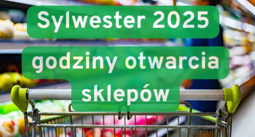 Sklepy w sylwestra - skrócone godziny otwarcia 31.12.2025