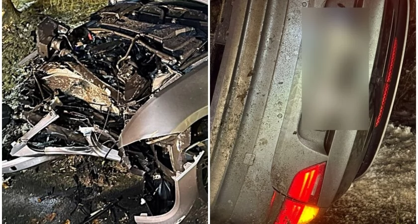 20-latek uwięziony w płonącym samochodzie. Chwile grozy w noc sylwestrową