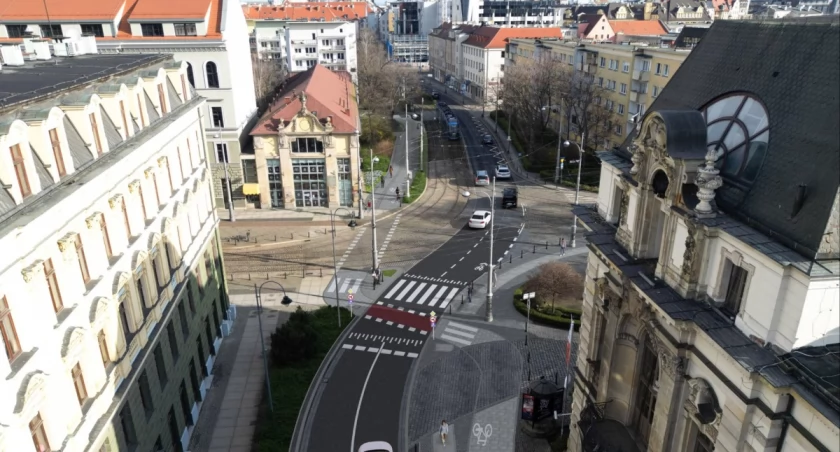 Przebudowa w ścisłym centrum Wrocławia. Nowa droga rowerowa połączy Świdnicką z Kazimierza Wielkiego