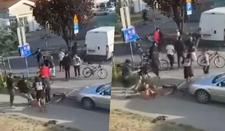 Gruzini skatowali człowieka na ulicy? Brutalny atak w centrum miasta