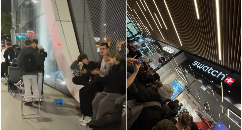 Co tu się działo? Całą noc stali przed Wroclavią w kolejce po zegarki